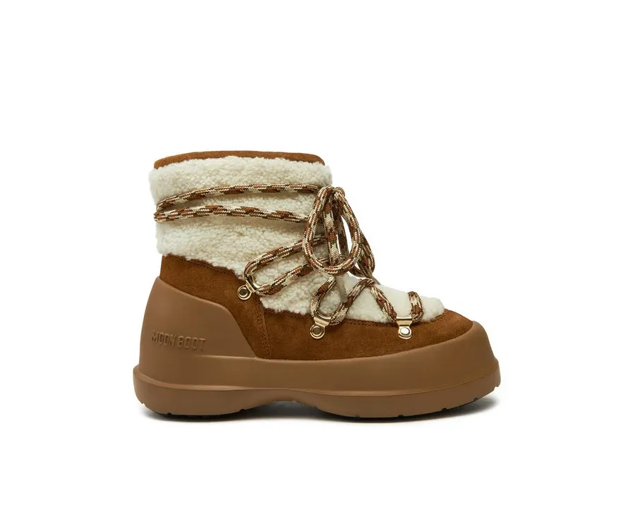 obrazek 1 Moon Boot Śniegowce Luna Boot Shearling 80D2480020 Brązowy