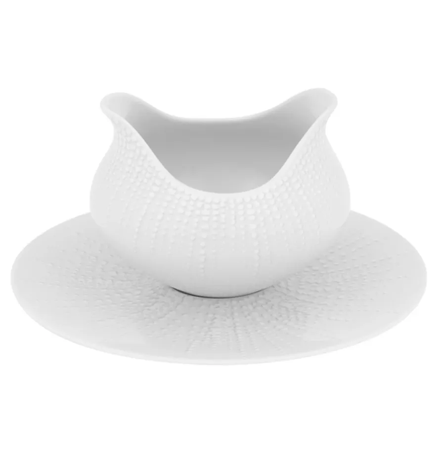 obrazek 1 Sosjerka z podstawką z porcelany z kolekcji Mar inspirowana kształtem muszli - Vista Alegre