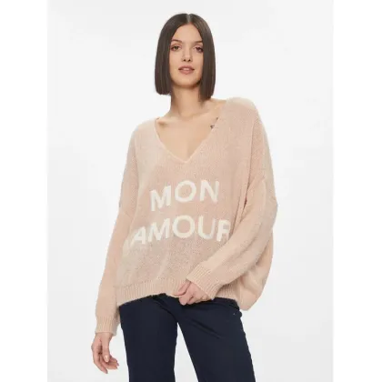 Zdjęcie Kontatto Sweter 3M1200 Beżowy Oversize