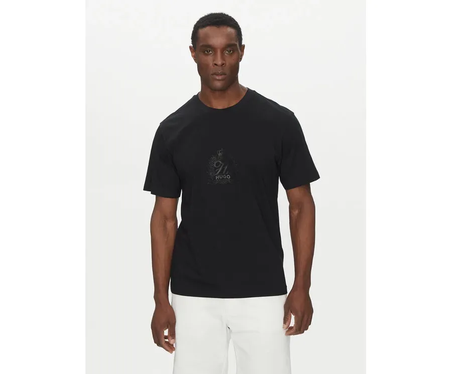 obrazek 1 HUGO T-Shirt 50538246 Czarny Regular Fit