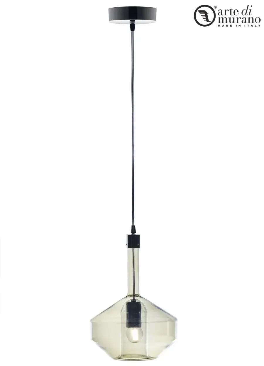 obrazek 1 Szykowna wisząca lampa do eleganckiego salonu - szkło Murano