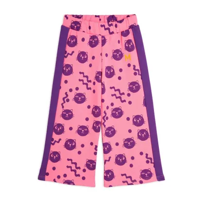 Zdjęcie MINI RODINI Spodnie dresowe Squiggly Cats 2513011828 Różowy Relaxed Fit