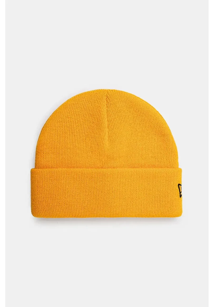 obrazek 1 New Era czapka z domieszką wełny SHORT CUFF KNIT kolor pomarańczowy  60565446