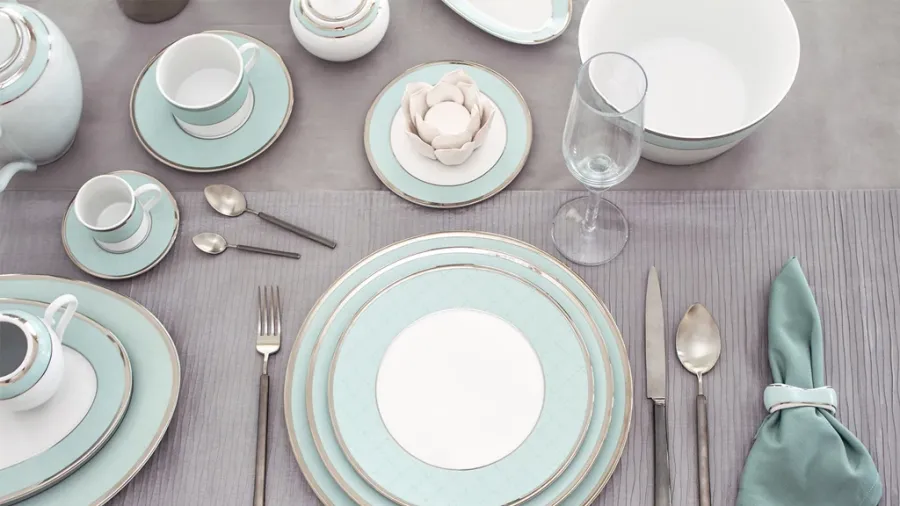 obrazek 2 Cudowna porcelanowa kremerka z kolekcji Ethereal Blue prosto z Portugalii - Porcel