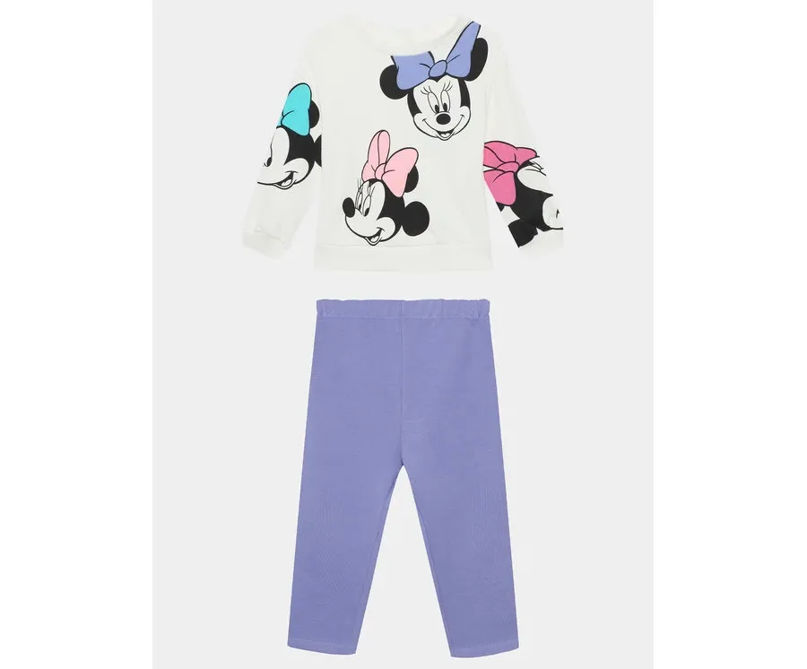 obrazek 1 OVS Komplet bluza i legginsy MINNIE 1843670 Écru Regular Fit