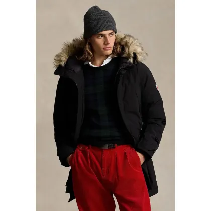 Zdjęcie Polo Ralph Lauren kurtka puchowa męska kolor czarny zimowa 710940235