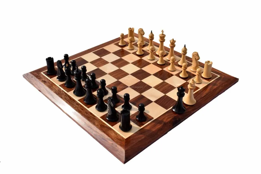 obrazek 2 Wyprodukowany z drewna komplet szachowy - The Chess Empire
