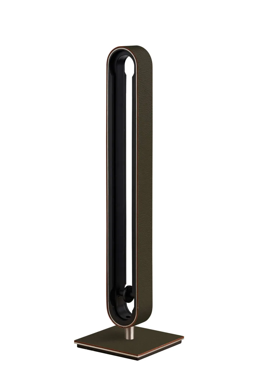 picture 1 Original coffee capsule holder for the kitchen or office, made of olive leather