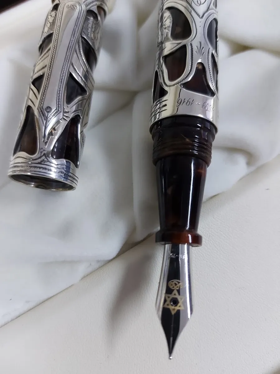 picture 7 Rollerball Pen Shavuot Turquois and Silver Limited Edition