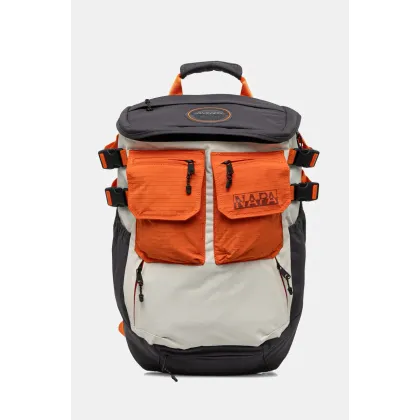 Zdjęcie Napapijri plecak H-Tusco kolor beżowy duży wzorzysty NP0A4INHN1J1