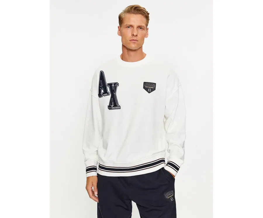 obrazek 1 Armani Exchange Bluza 6RZMJE ZJDPZ 1116 Biały Regular Fit