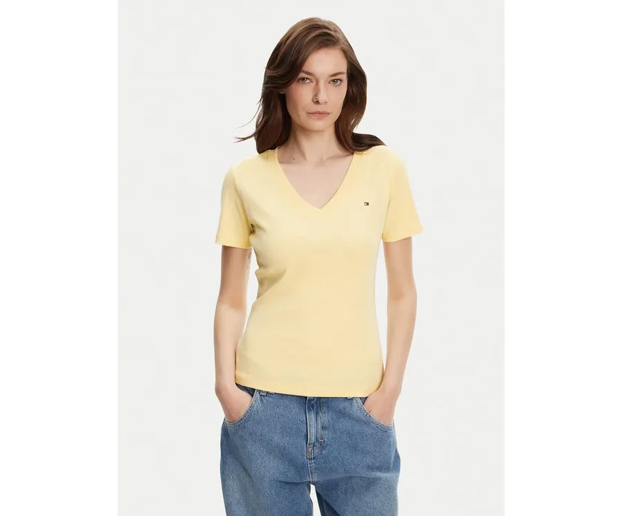obrazek 1 Tommy Hilfiger T-Shirt New Cody WW0WW40584 Żółty Slim Fit
