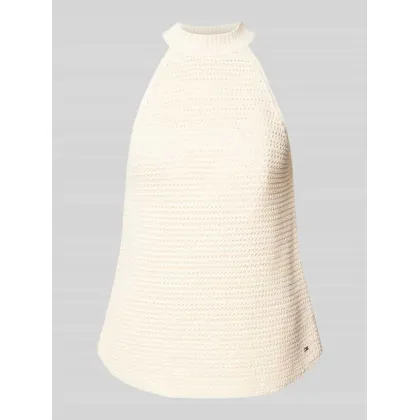 Zdjęcie Top z dzianiny z wiązaniem na szyi model ‘CROCHET’