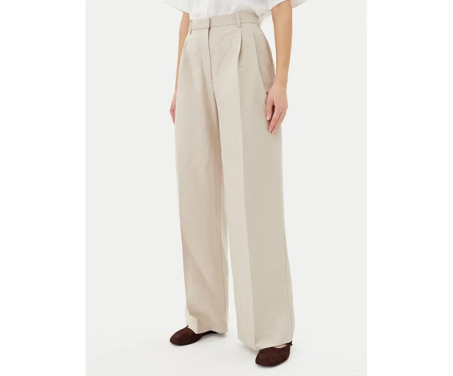 obrazek 1 Tommy Hilfiger Spodnie materiałowe WW0WW45460 Beżowy Relaxed Fit