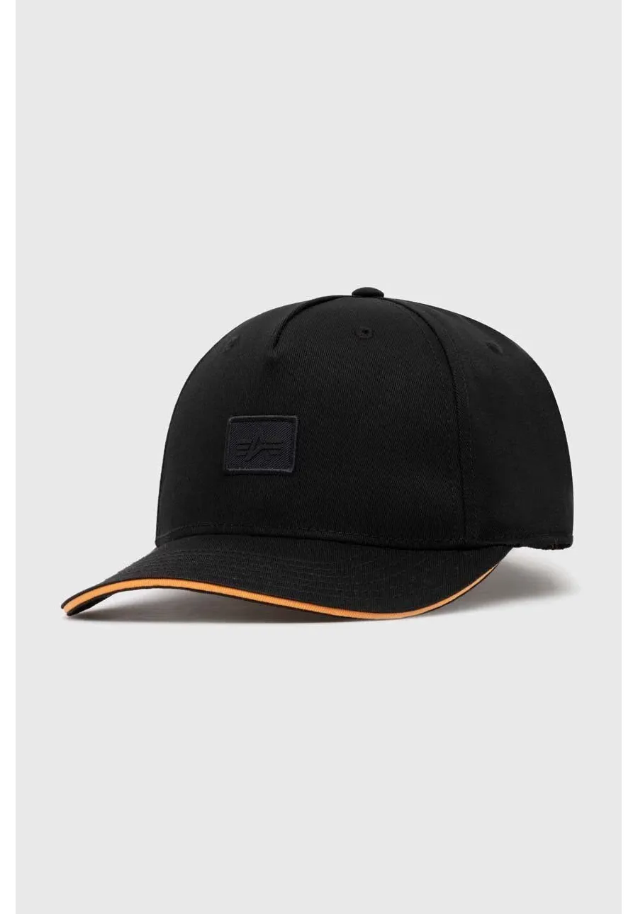 obrazek 1 Alpha Industries czapka z daszkiem bawełniana Essentials RL kolor czarny z aplikacją 146900