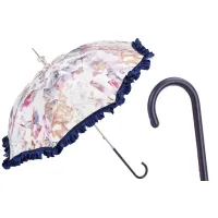 Zdjęcie Piękny parasol damski w stylu retro zdobiony wyjątkowym motywem w motyle – Pasotti