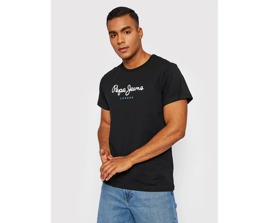 obrazek 1 Pepe Jeans T-Shirt Eggo PM508208 Czarny Regular Fit
