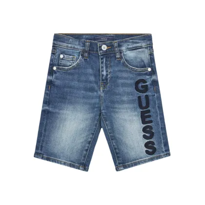 Zdjęcie Guess Szorty jeansowe L5GD01 D4GV0 Niebieski Regular Fit