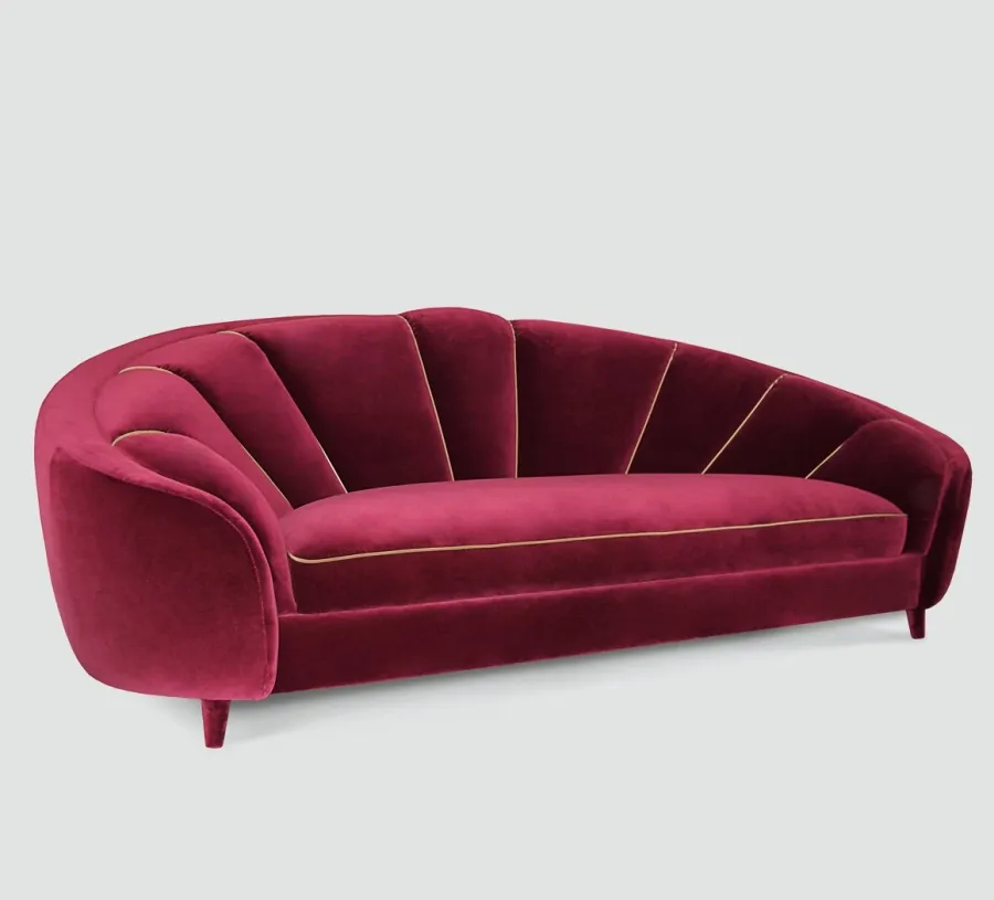 obrazek 3 Bordowa oryginalna sofa do stylowego salonu – Muranti