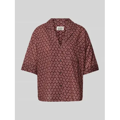 Zdjęcie Bluzka koszulowa z kołnierzem z połami damska