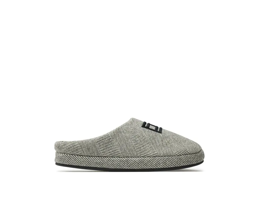 obrazek 1 Tommy Hilfiger Kapcie Flag Herringbone House Shoe FM0FM05304 Szary