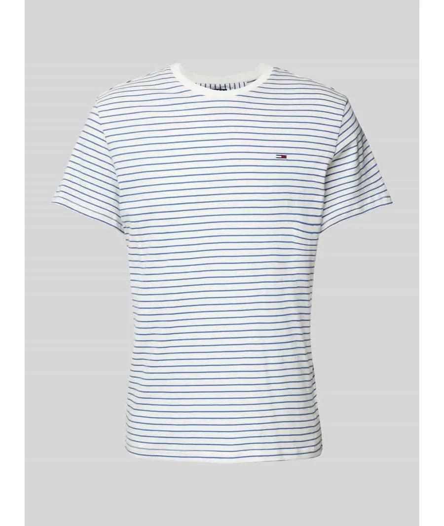 obrazek 1 Tommy Jeans T-Shirt DM0DM20377 Niebieski Slim Fit