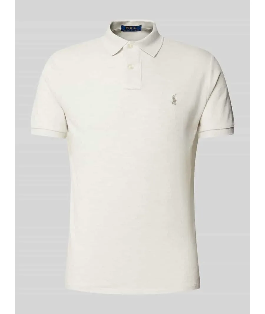 obrazek 1 Koszulka polo o kroju custom fit z czystej bawełny
