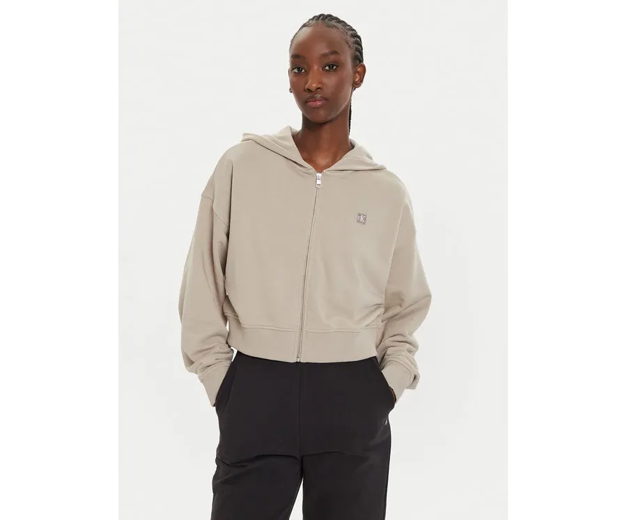 obrazek 1 Calvin Klein Jeans Bluza J20J222885 Beżowy Relaxed Fit