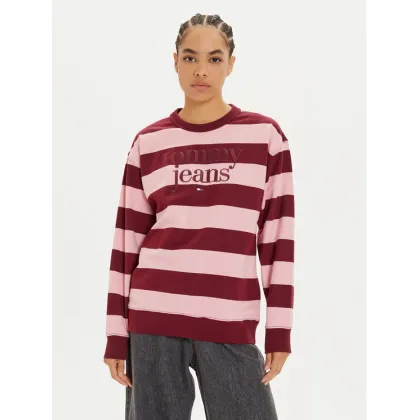 Zdjęcie Tommy Jeans Bluza Ess Logo DW0DW19041 Fioletowy Relaxed Fit