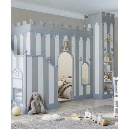 Zdjęcie Wyjątkowy komplet mebli do pokoju dziecięcego w formie królestwa