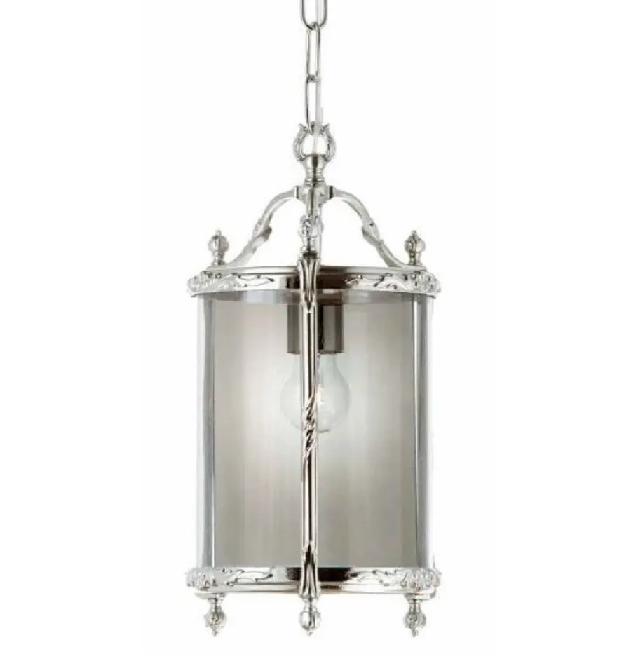obrazek 1 Stylowa lampa-latarnia z odlewanego mosiądzu i przydymionego szkła - Il Paralume Marina