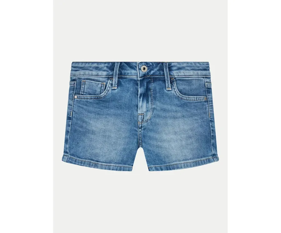 obrazek 1 Pepe Jeans Szorty jeansowe Slim Short Jr PG800860MP0 Niebieski Slim Fit
