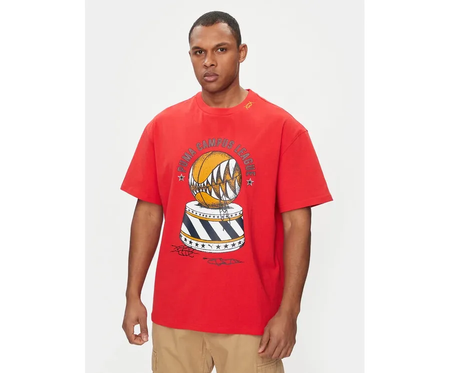 obrazek 1 Puma T-Shirt Showtime 624740 Czerwony Regular Fit