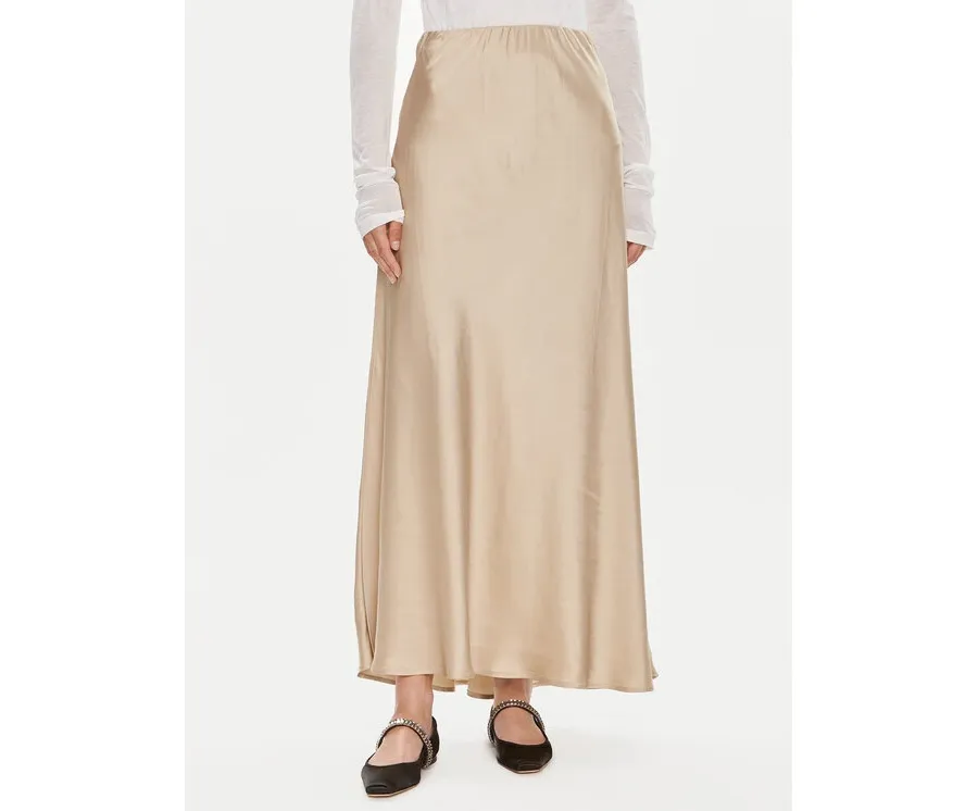 obrazek 1 ViCOLO Spódnica maxi TB0342 Beżowy Regular Fit