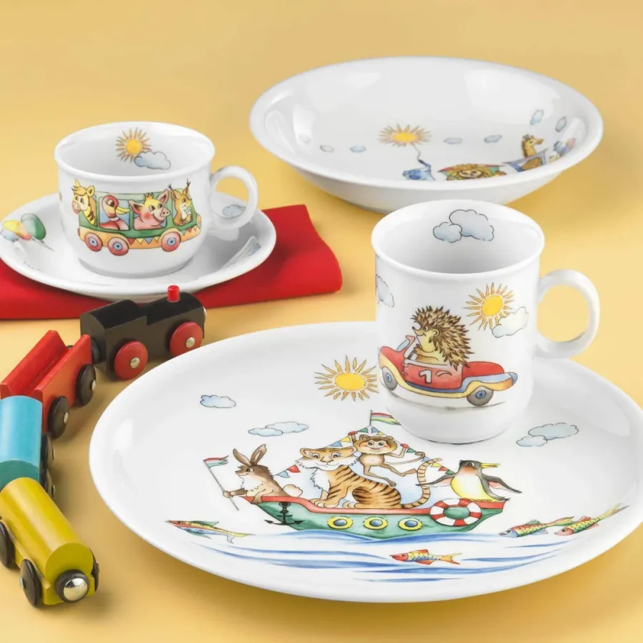 obrazek 4 Talerz głęboki do zupy z porcelany 20 cm zdobiony bajkowym motywem z Niemiec - Seltmann Weiden