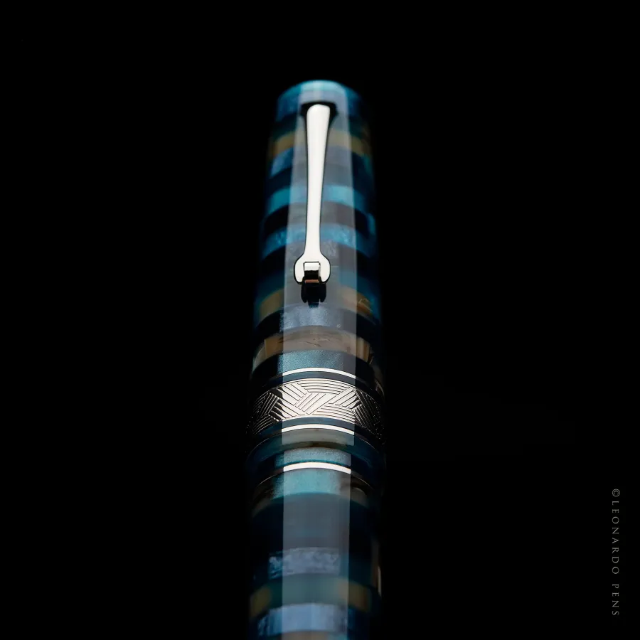 obrazek 5 Przepiękne niebieskie pióro wieczne Leonardo ,, MZG Mosaico Hawaii