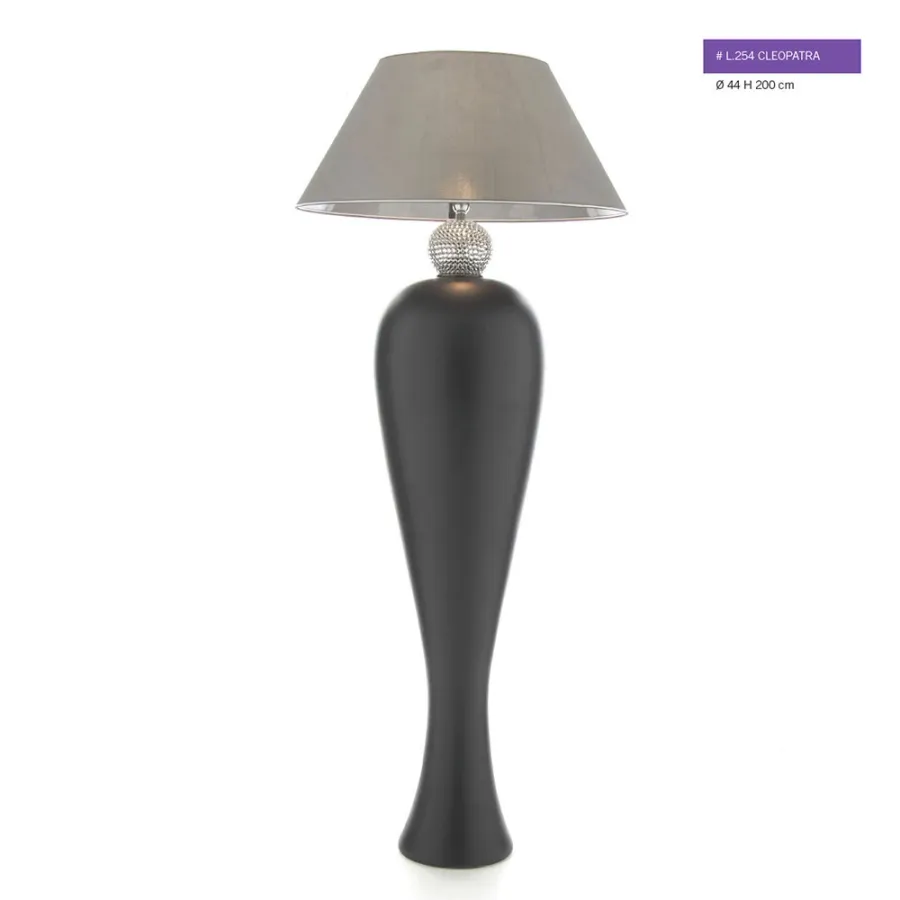 obrazek 2 Biała i czarna ceramiczna lampa 85cm, 200cm