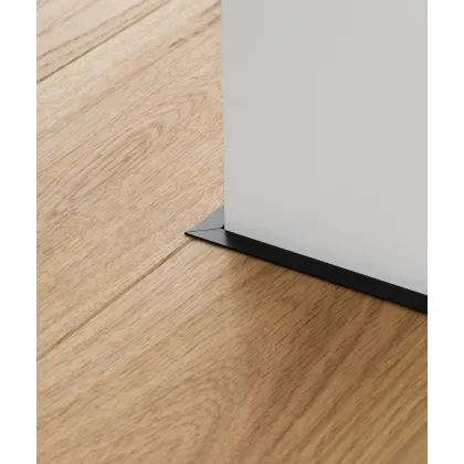 Zdjęcie 200 x 1,6 x 0,1 cm Minileiste - (czarny) - Minimalistyczna listwa przypodłogowa - AL16X2-03