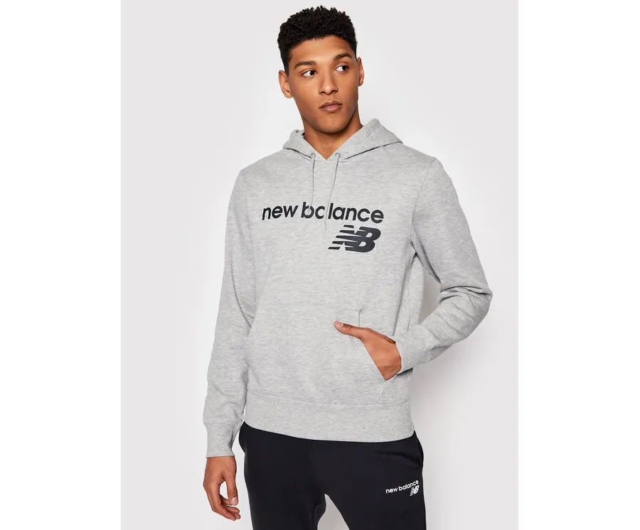 obrazek 1 New Balance Bluza C C F Hoodie MT03910 Szary Relaxed Fit