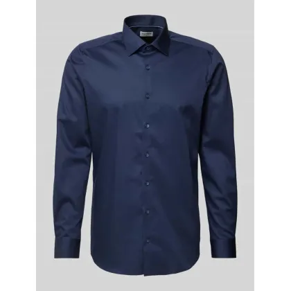 Zdjęcie Koszula biznesowa o kroju slim fit z kołnierzykiem typu kent