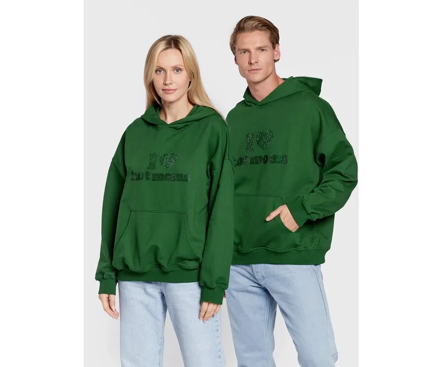 obrazek 1 2005 Bluza Unisex Hot Moms Zielony Relaxed Fit