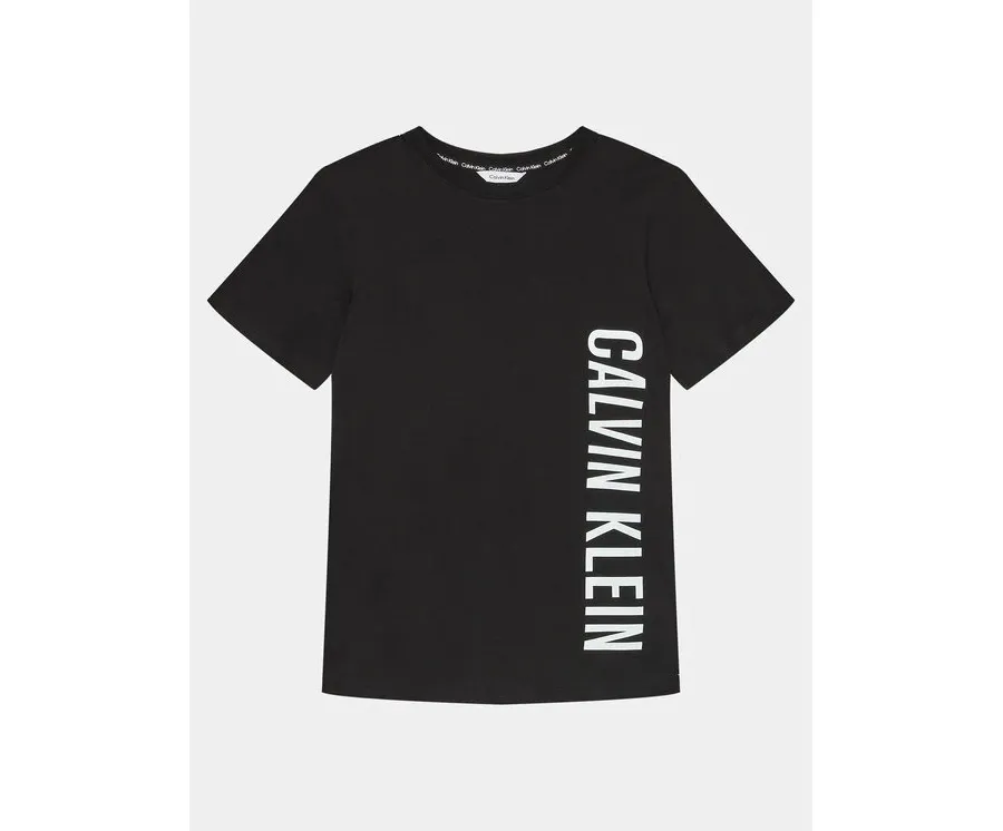 obrazek 1 Calvin Klein Swimwear T-Shirt Logo KV0KV00040 Czarny Regular Fit