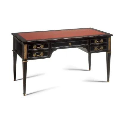 Picture Italian desk with a leather top