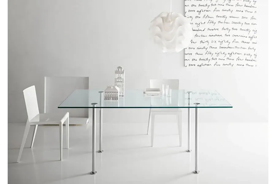 obrazek 1 Luksusowy szklany stół w stylu nowoczesnym - Tonelli Design