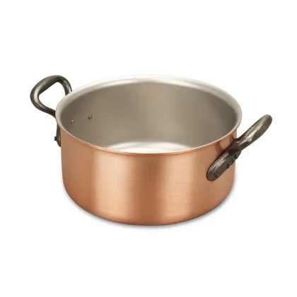 Zdjęcie Garnek casserole o średnicy 20 cm z miedzi belgijskiej firmy