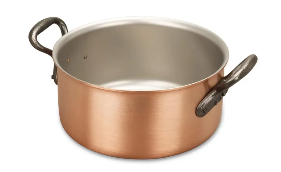 obrazek 1 Garnek casserole o średnicy 20 cm z miedzi belgijskiej firmy