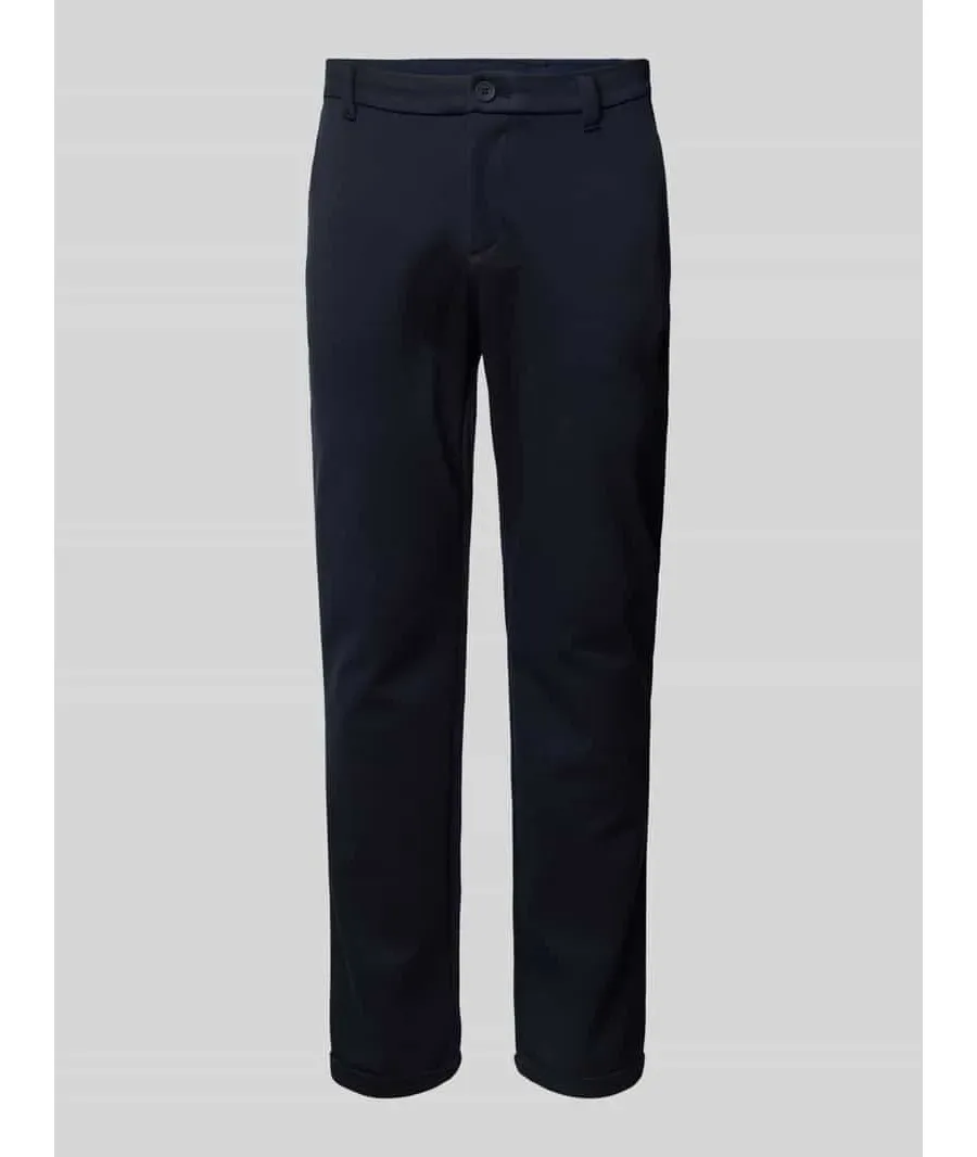 obrazek 1 Chinosy o kroju slim fit z dżerseju