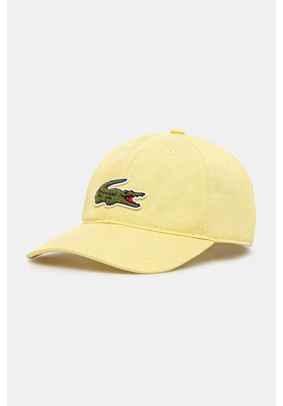 obrazek 1 Lacoste czapka z daszkiem kolor żółty z aplikacją RK3186