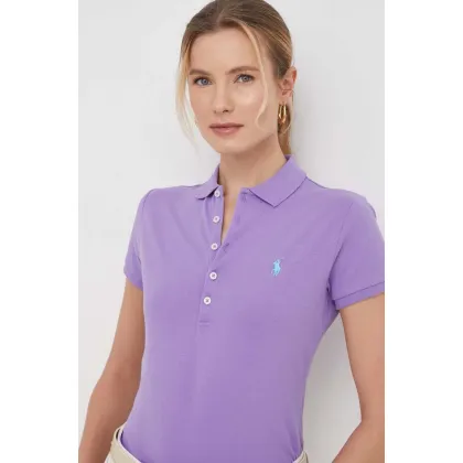 Zdjęcie Polo Ralph Lauren polo damski kolor fioletowy