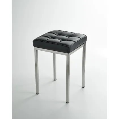 Zdjęcie Ekskluzywny stołek ze skórzanym siedziskiem – 3SC